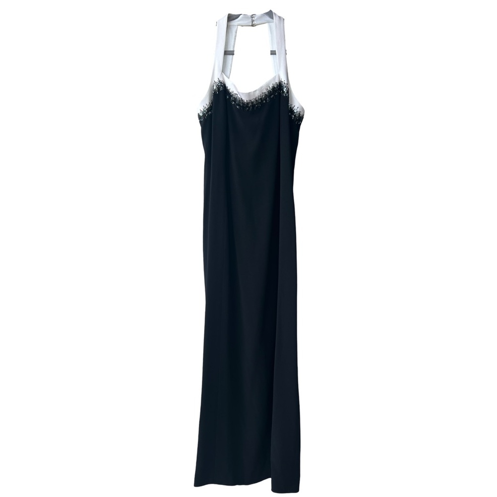 Vintage Daymor Couture by C Ferreira Mercedes Women Size 12 Black Gown Dress 90s